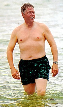 bill clinton maillot de bain Barack Obama en maillot de bain : sa photo et comparez Sarkozy, Clinton, Poutine et Reagan (Obama torse nu)