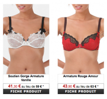 lejaby elixir 218x200 Lejaby, Elixir de Lingerie et Rasurel, jusquà  40%