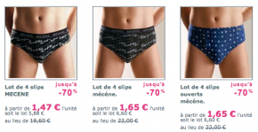 lots slips soldes 290x149 Soldes Slip : Lots de Slips Soldés, ma sélection de sous vêtement pas cher
