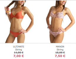 soldes strings etam 258x200 Lingerie Solde : Soldes ETAM, spécial string, slip et culotte pas cher