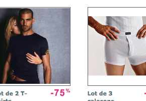 sous vetement homme promo Sous vêtements homme à  50%, trouvés avec mon oeil de lynx ; )