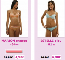 soldes lingerie dessous