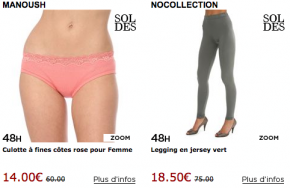 soldes lingerie femme
