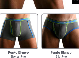 punto blanco Tendances Lingerie Homme : Graphisme et Empiècement