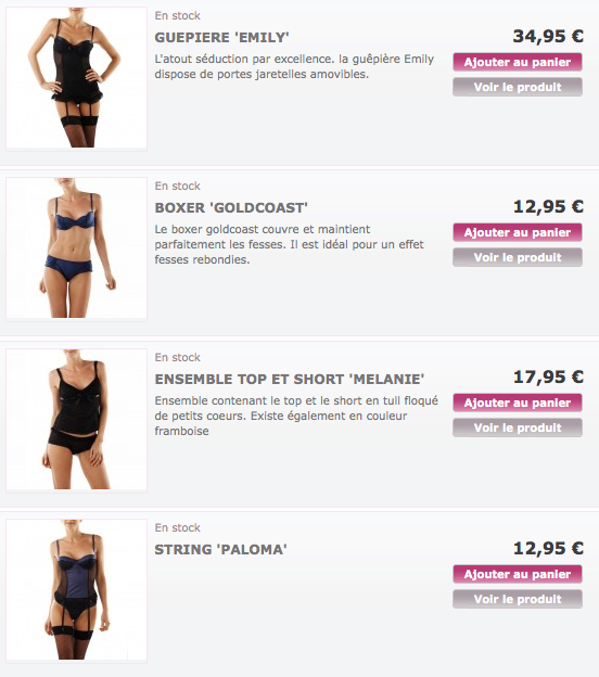granita lingerie