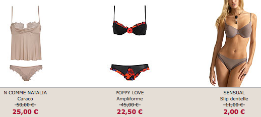 lingerie ETAM Soldes ETAM Lingerie : profitez de la 2ème démarque pour votre Cadeau Saint Valentin