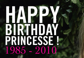 happy birthday Princesse Tam Tam fête ses 25 ans