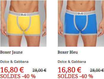soldes d g inderwear Soldes Hiver 2011 Vêtements Homme, sélection en Boxer Homme