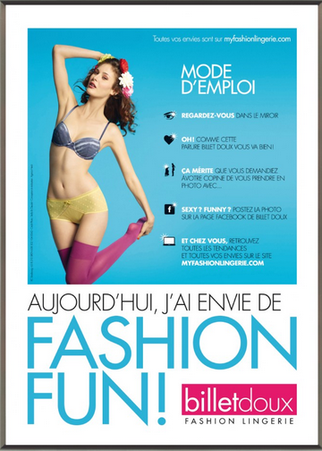 lingerie Billet Doux 2012 01 30 1806 Lingerie Billet Doux : Fashion Lingerie et Guerilla Marketing