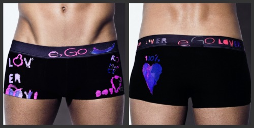 Boxer coeur pour homme  Idée cadeau : Boxer coeur pour homme pour la Saint Valentin 2012 