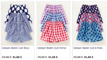Cale%C3%A7on homme1 Caleçon homme : chic et fantaisie avec les caleçons à pois et vichy de l’anglais Boden